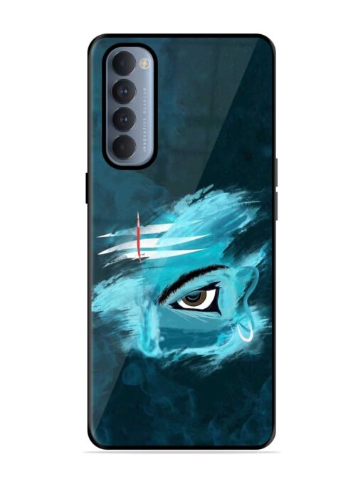 Lord Shiva Glossy Metal Phone Cover for Oppo Reno 4 Pro