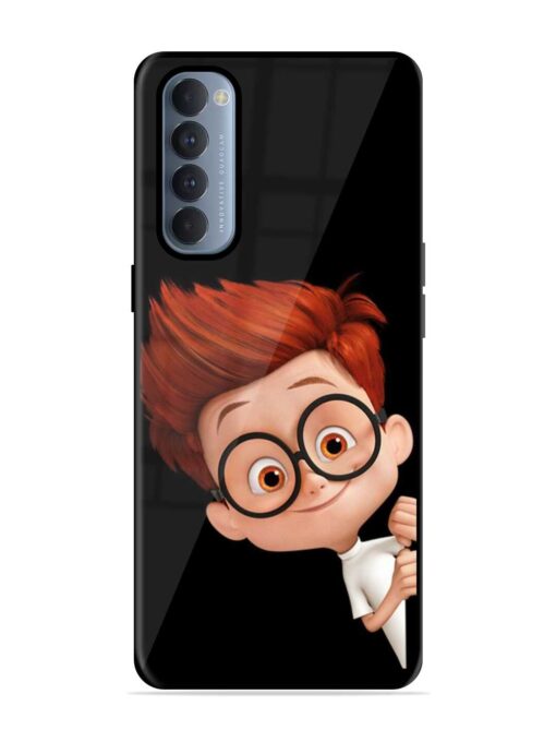 Smart Boy Cartoon Glossy Metal Phone Cover for Oppo Reno 4 Pro Zapvi