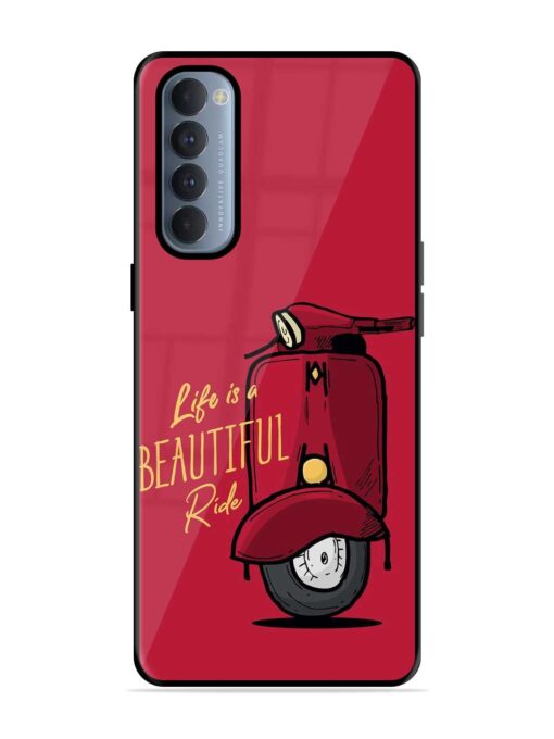 Life Is Beautiful Rides Glossy Metal Phone Cover for Oppo Reno 4 Pro Zapvi