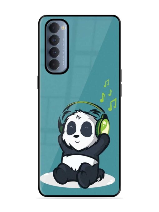 Music Panda Glossy Metal Phone Cover for Oppo Reno 4 Pro Zapvi