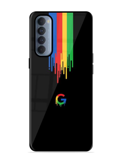 Google Logo Glossy Metal Phone Cover for Oppo Reno 4 Pro