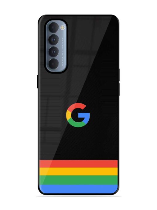 Google Logo Art Glossy Metal Phone Cover for Oppo Reno 4 Pro Zapvi