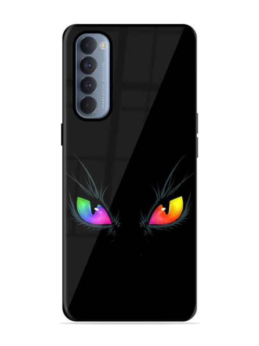 Cat Eyes Glossy Metal Phone Cover for Oppo Reno 4 Pro Zapvi