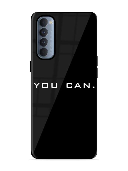 You Can Glossy Metal Phone Cover for Oppo Reno 4 Pro Zapvi