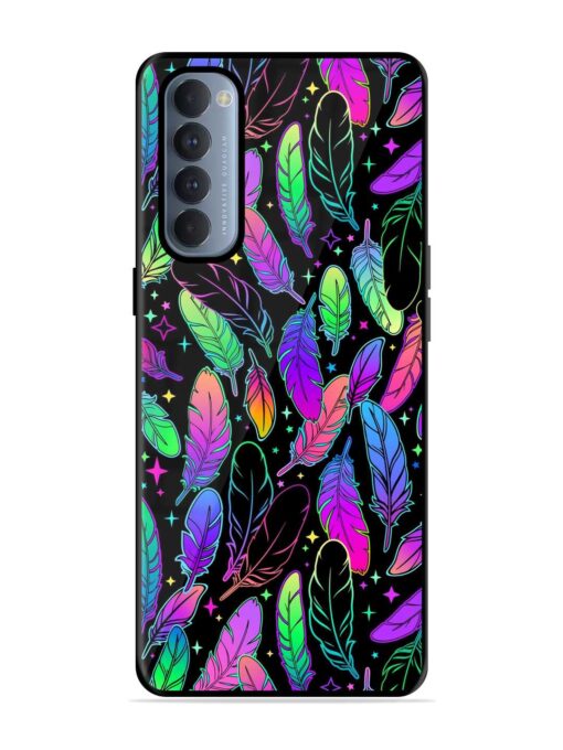 Bright Multi Colored Seamless Glossy Metal Phone Cover for Oppo Reno 4 Pro