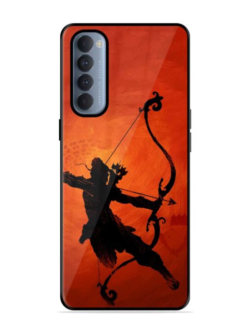 Illustration Lord Rama Glossy Metal Phone Cover for Oppo Reno 4 Pro