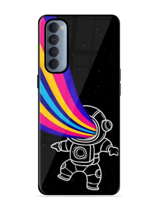 Astronaut Glossy Metal TPU Phone Cover for Oppo Reno 4 Pro