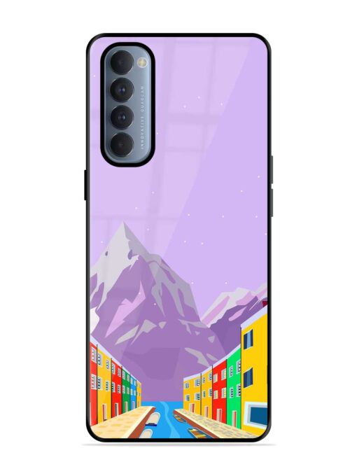 Venice City Illustration Glossy Metal Phone Cover for Oppo Reno 4 Pro Zapvi