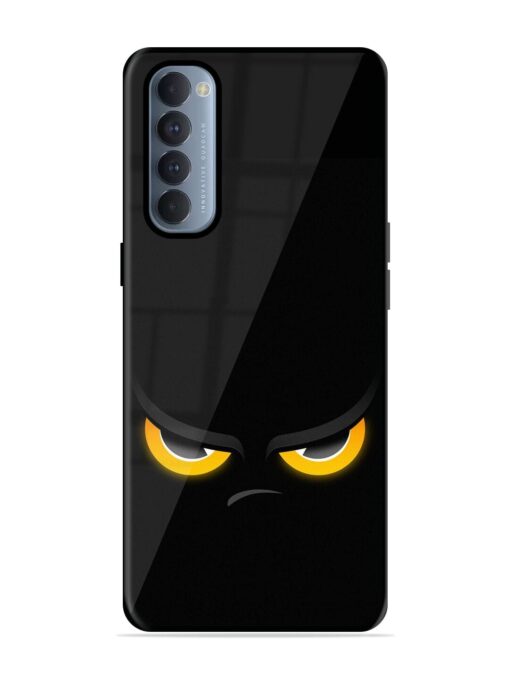 Scary Yellow Eye Glossy Metal TPU Phone Cover for Oppo Reno 4 Pro Zapvi