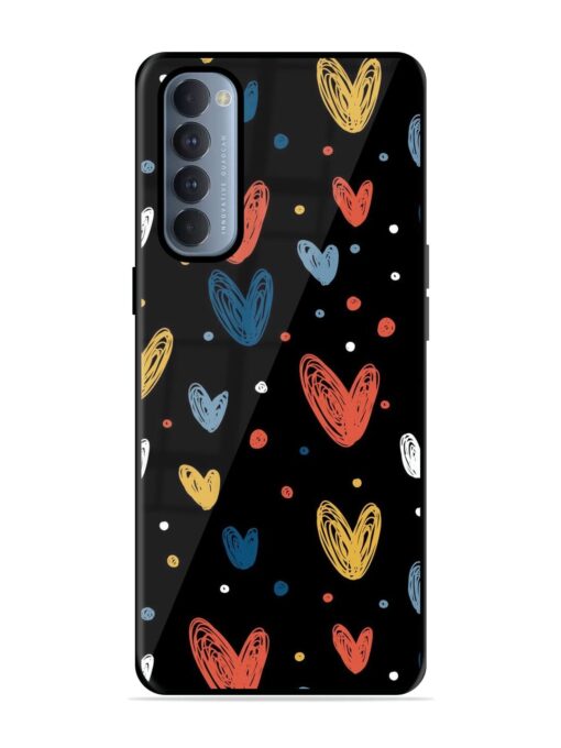 Happy Valentines Day Glossy Metal TPU Phone Cover for Oppo Reno 4 Pro Zapvi