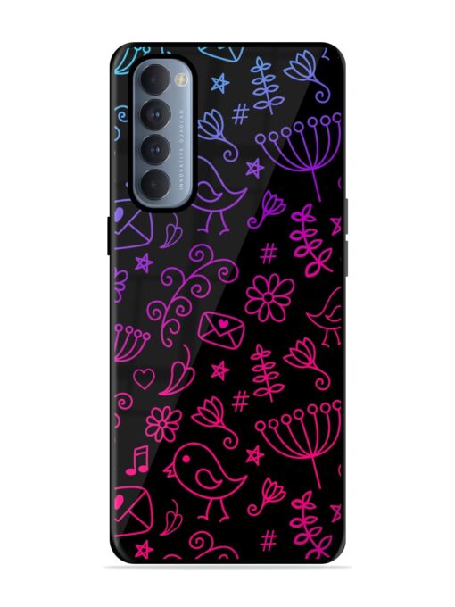 Cool Girly Glossy Metal Phone Cover for Oppo Reno 4 Pro Zapvi