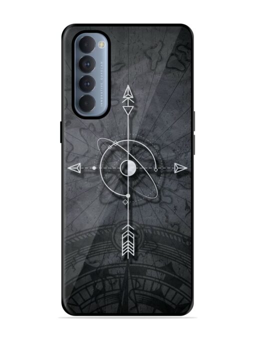 Lighting Cross Glossy Metal Phone Cover for Oppo Reno 4 Pro Zapvi