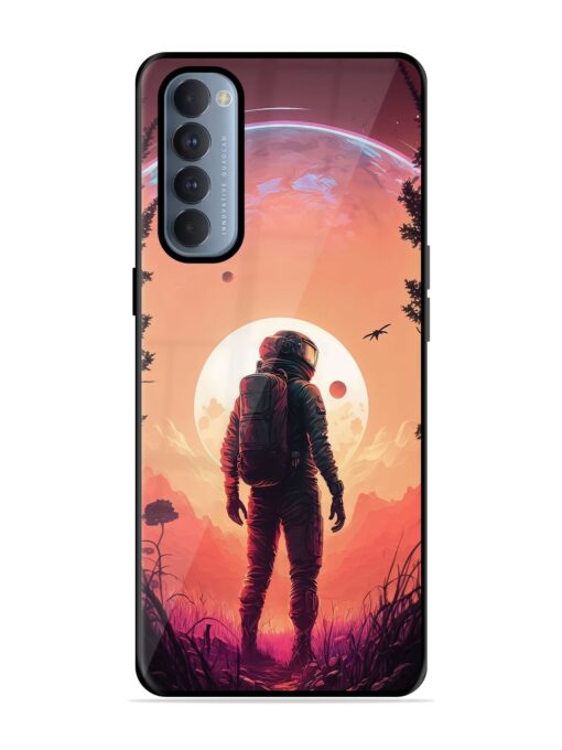 Red Sky At Morning Glossy Metal Phone Cover for Oppo Reno 4 Pro Zapvi