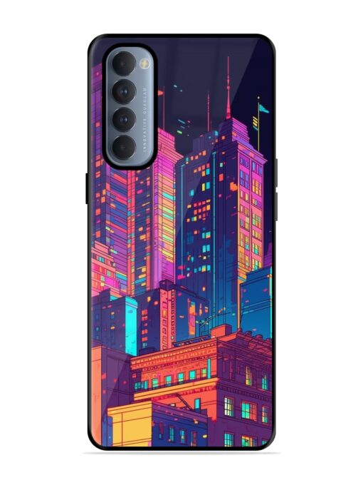 City View Glossy Metal Phone Cover for Oppo Reno 4 Pro