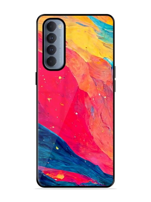 Starry Night Glossy Metal Phone Cover for Oppo Reno 4 Pro Zapvi