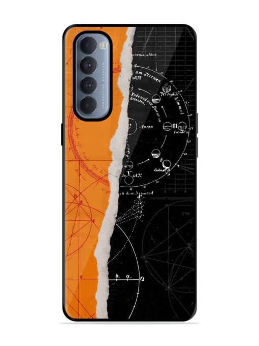 Planning Zoning Glossy Metal Phone Cover for Oppo Reno 4 Pro