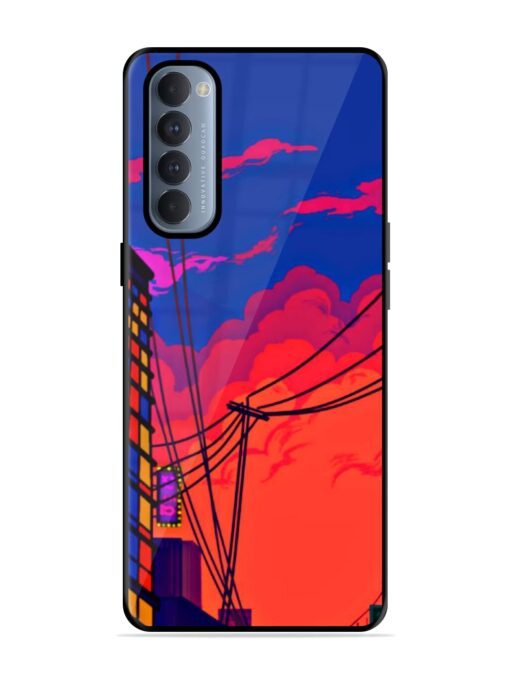 Sky At Morning Glossy Metal Phone Cover for Oppo Reno 4 Pro Zapvi