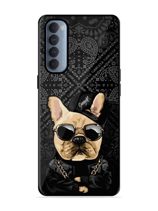 Gangsta Cool Sunmetales Dog Glossy Metal Phone Cover for Oppo Reno 4 Pro