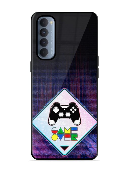 Game Over Glossy Metal Phone Cover for Oppo Reno 4 Pro