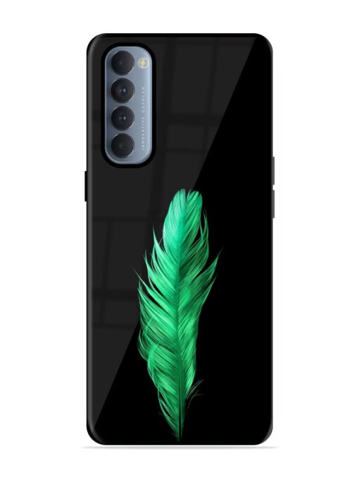 Feather Texture Glossy Metal Phone Cover for Oppo Reno 4 Pro Zapvi