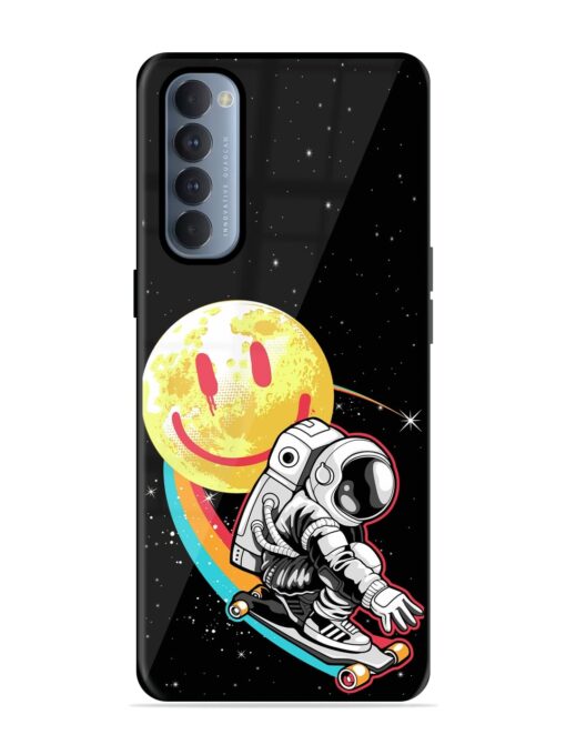 Astronaut Art Glossy Metal Phone Cover for Oppo Reno 4 Pro Zapvi