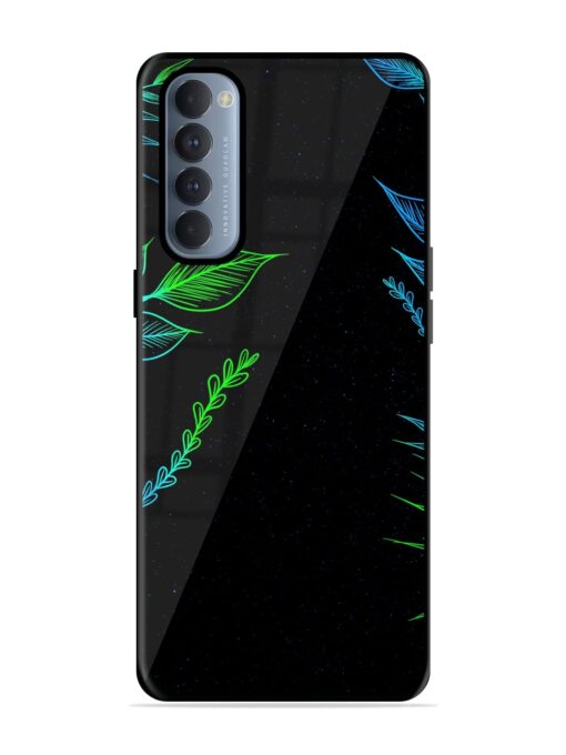 Aesthetic Neon Glossy Metal Phone Cover for Oppo Reno 4 Pro Zapvi