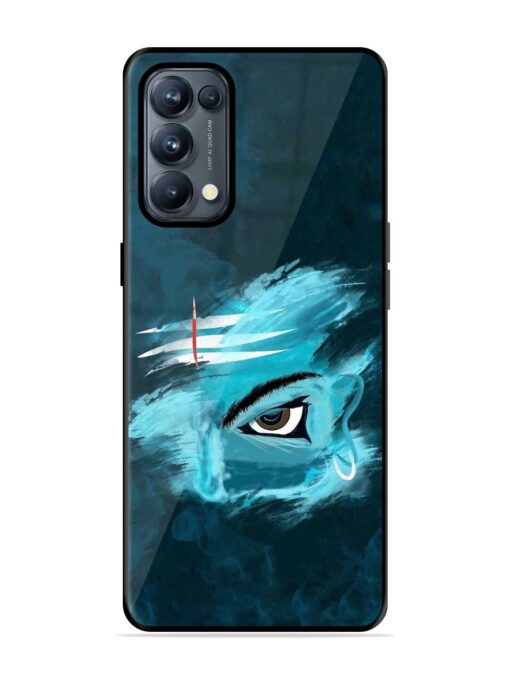 Lord Shiva Glossy Metal Phone Cover for Oppo Reno 5 Pro (5G) Zapvi