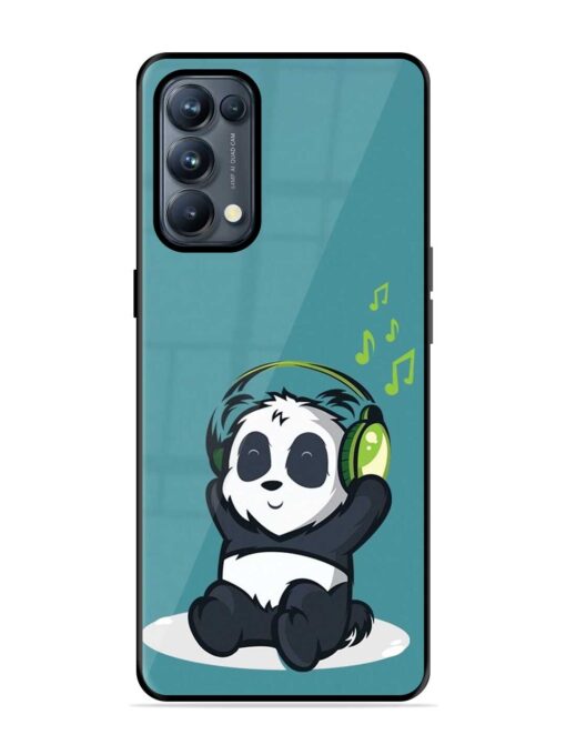 Music Panda Glossy Metal Phone Cover for Oppo Reno 5 Pro (5G) Zapvi