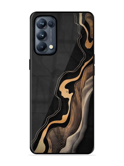 Abstract Art Glossy Metal TPU Phone Cover for Oppo Reno 5 Pro (5G) Zapvi