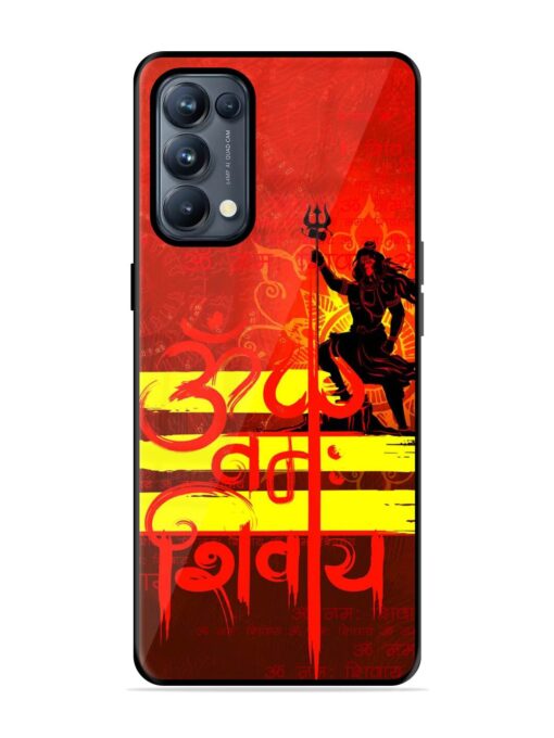 Illustration Lord Shiva Glossy Metal TPU Phone Cover for Oppo Reno 5 Pro (5G)