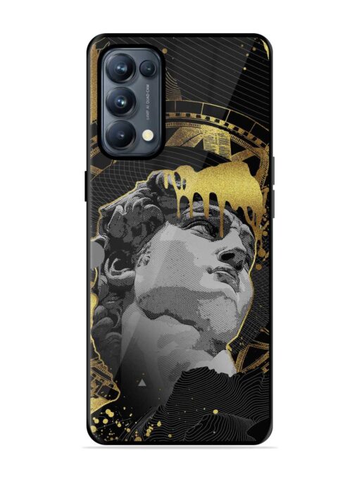 Roman Face Glossy Metal Phone Cover for Oppo Reno 5 Pro (5G) Zapvi