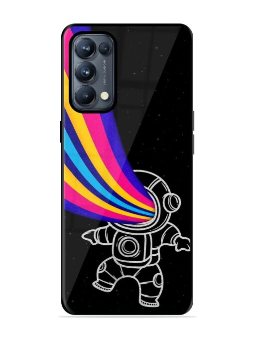 Astronaut Glossy Metal TPU Phone Cover for Oppo Reno 5 Pro (5G) Zapvi