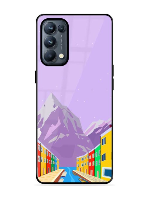 Venice City Illustration Glossy Metal Phone Cover for Oppo Reno 5 Pro (5G) Zapvi