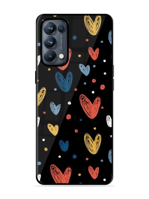 Happy Valentines Day Glossy Metal TPU Phone Cover for Oppo Reno 5 Pro (5G) Zapvi