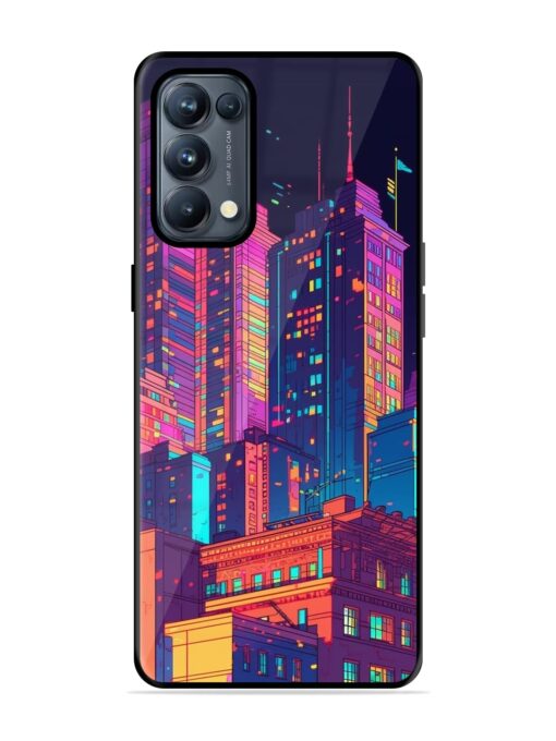 City View Glossy Metal Phone Cover for Oppo Reno 5 Pro (5G)