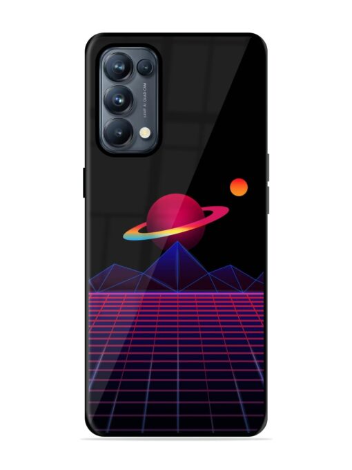 Wave Aesthetic Glossy Metal Phone Cover for Oppo Reno 5 Pro (5G) Zapvi