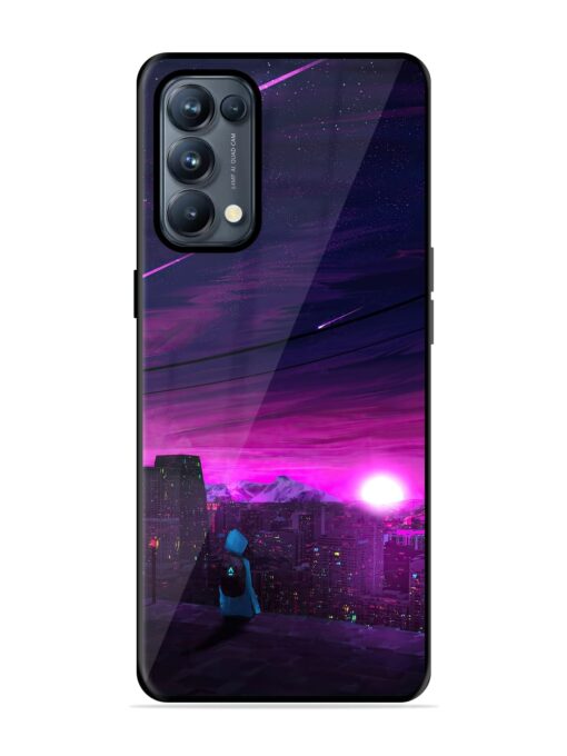 Empty Attempt Glossy Metal Phone Cover for Oppo Reno 5 Pro (5G) Zapvi