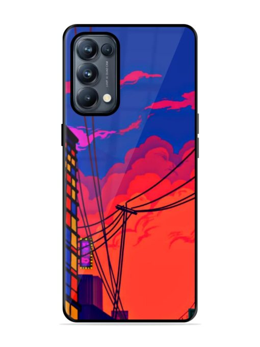 Sky At Morning Glossy Metal Phone Cover for Oppo Reno 5 Pro (5G) Zapvi