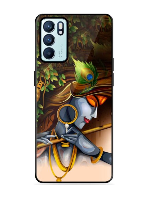 Krishna Glossy Metal Phone Cover for Oppo Reno 6 (5G) Zapvi