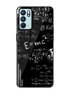 E=Mc2 Mass?Energy Equivalence Glossy Metal Phone Cover for Oppo Reno 6 (5G)