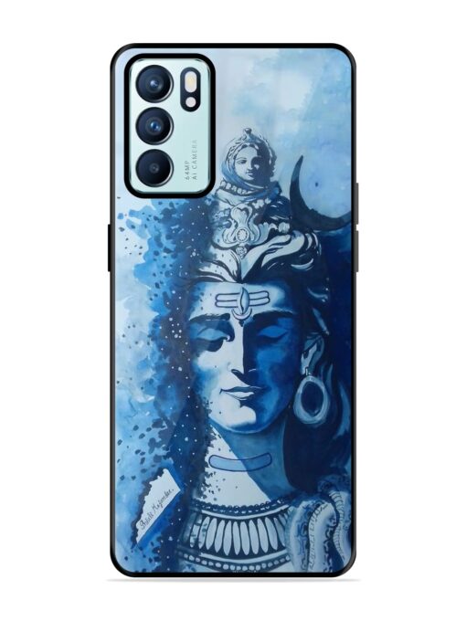 Shiv Art Glossy Metal Phone Cover for Oppo Reno 6 (5G) Zapvi