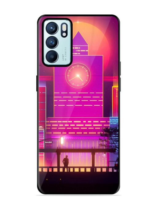 Clock Tower Glossy Metal TPU Phone Cover for Oppo Reno 6 (5G) Zapvi