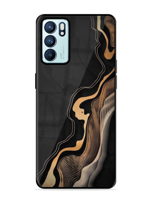 Abstract Art Glossy Metal TPU Phone Cover for Oppo Reno 6 (5G) Zapvi