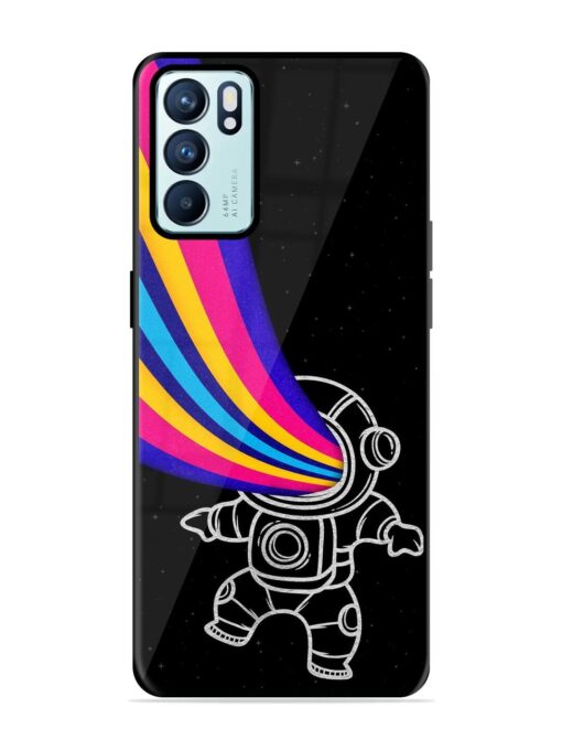 Astronaut Glossy Metal TPU Phone Cover for Oppo Reno 6 (5G) Zapvi