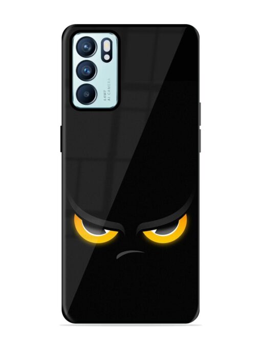 Scary Yellow Eye Glossy Metal TPU Phone Cover for Oppo Reno 6 (5G) Zapvi