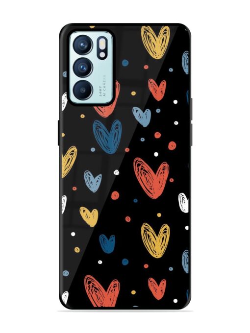 Happy Valentines Day Glossy Metal TPU Phone Cover for Oppo Reno 6 (5G) Zapvi