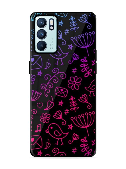 Cool Girly Glossy Metal Phone Cover for Oppo Reno 6 (5G) Zapvi