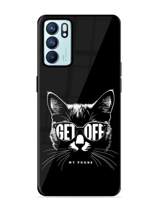 Get Off Glossy Metal TPU Phone Cover for Oppo Reno 6 (5G) Zapvi