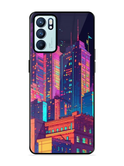 City View Glossy Metal Phone Cover for Oppo Reno 6 (5G) Zapvi