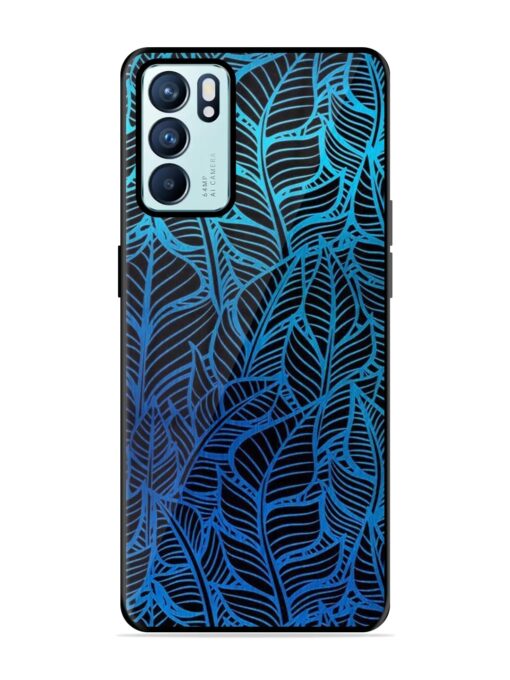 Decorative Topical Glossy Metal Phone Cover for Oppo Reno 6 (5G) Zapvi